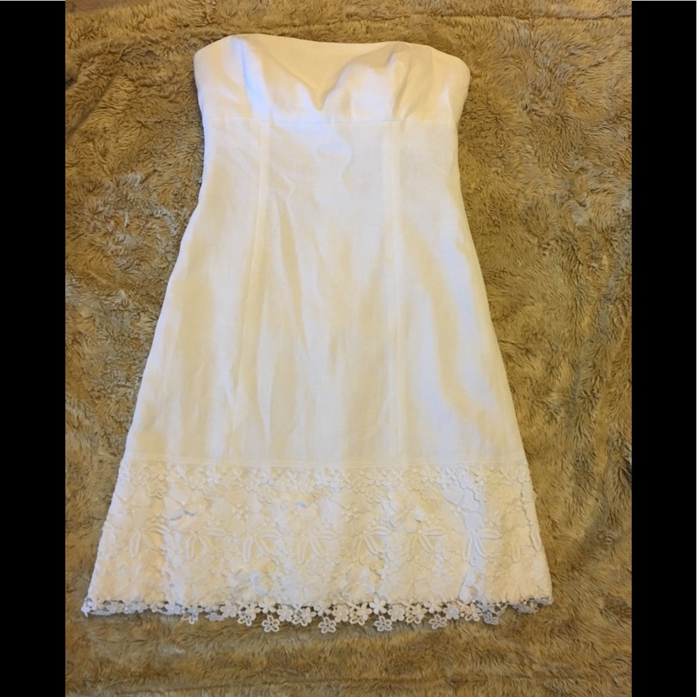 Linen cotton J. Crew white dress